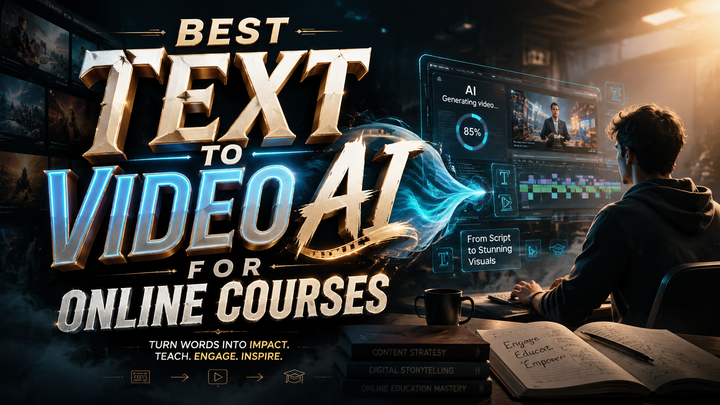 Best Text to Video AI for Online Courses in 2026 (Top Picks)