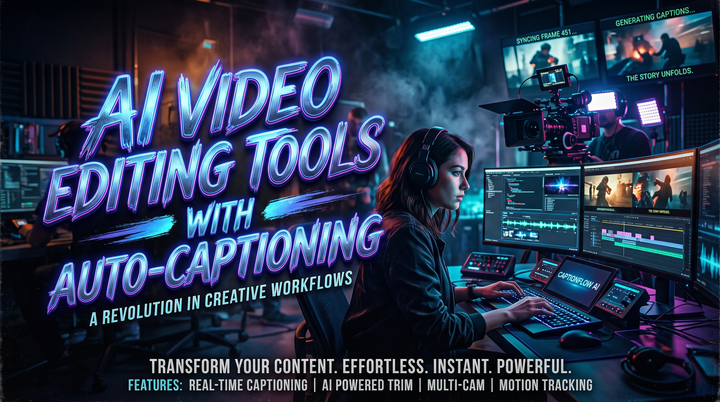 Herramientas de edición de vídeo con IA y subtítulos automáticos