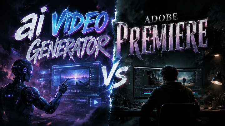 Generador de videos con IA vs Adobe Premiere: Comparativa 2026