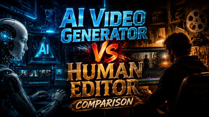 AI Video Generator vs Human Editor: 2026 Comparison