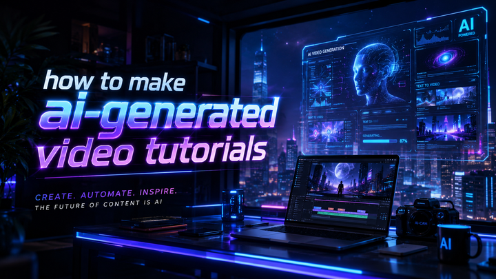 Como Criar Tutoriais em Vídeo Gerados por IA (2026)