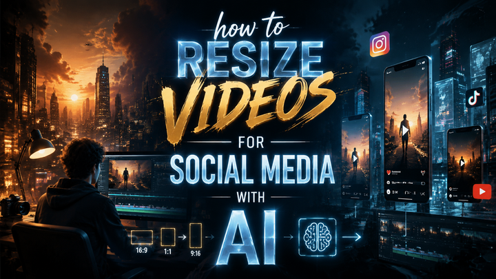 Redimensionner des vidéos pour les réseaux sociaux avec l'IA