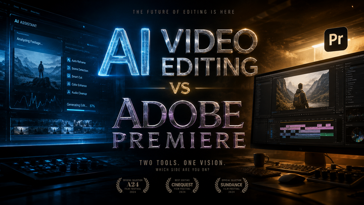 Edición de vídeo con IA vs Adobe Premiere: Comparativa 2026