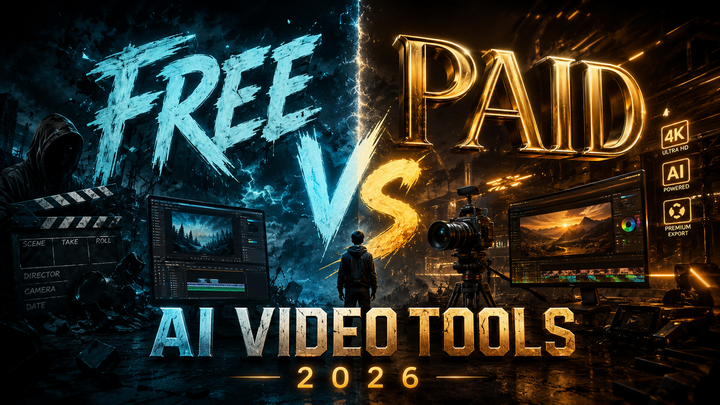 Free vs Paid AI Video Tools 2026: Ultimate Comparison
