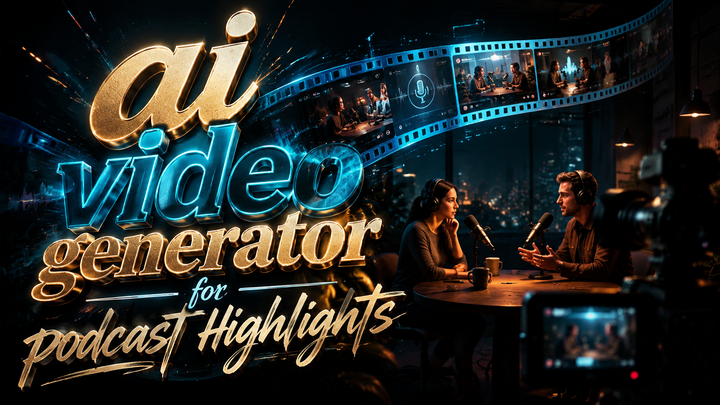 AI Video Generator for Podcast Highlights (2026) - Create Stunning Clips