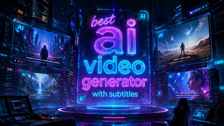 Mejor generador de videos con IA y subtítulos en 2026