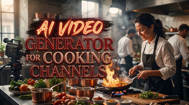 料理チャンネル向けAI動画ジェネレーターの最適な選び方
