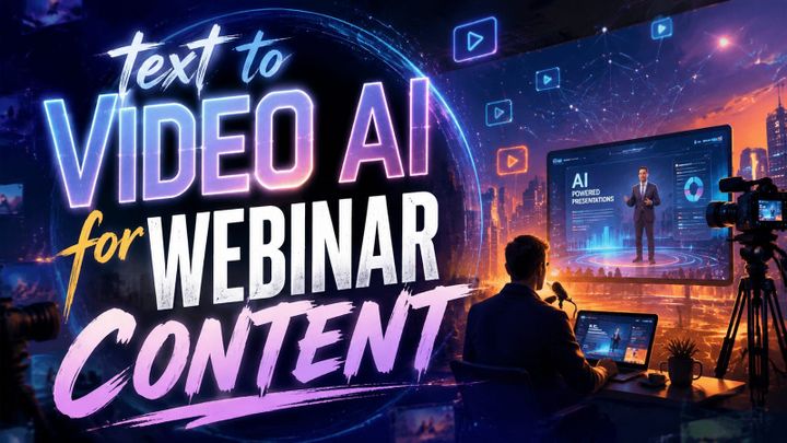 Text to Video AI for Webinar Content: 2026 Trends & Tools