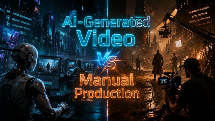 AI-Generated Video vs Manual Production: 2026 Showdown