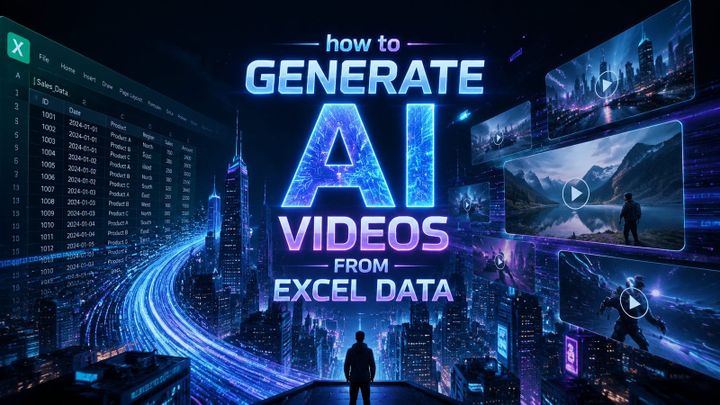 Cómo crear videos con IA desde datos de Excel en 2026