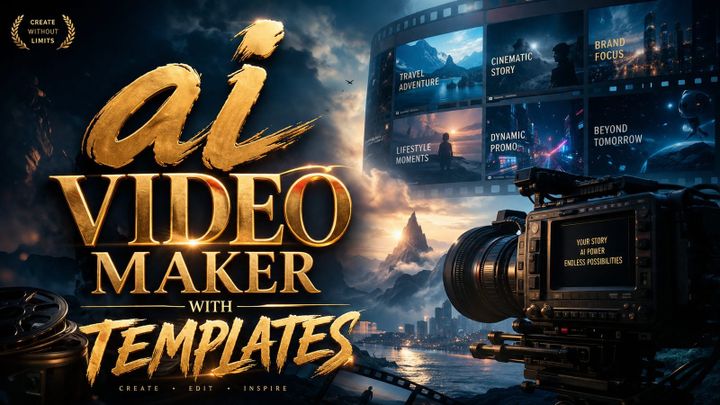 Creador de videos con IA y plantillas - Haz videos profesionales