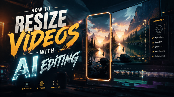 How to Resize Videos with AI Editing in 2026 (Easy Guide)