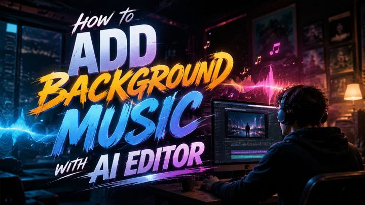Cómo añadir música de fondo con editor de IA en 2026