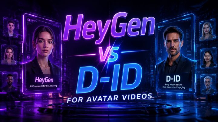HeyGen vs D-ID para videos de avatares: Comparativa 2026
