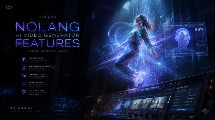 Nolang AI Video Generator Features – Leistungsstarke KI-Videotools
