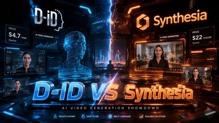 d-id vs Synthesia 価格比較（2026年） - 最適なAIビデオツール選び