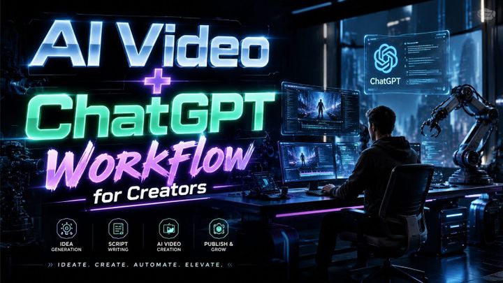 Flujo de trabajo con AI Video + ChatGPT para creadores (2026)