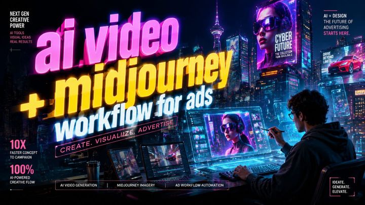 Flujo de Trabajo AI Video + Midjourney para Anuncios en 2026