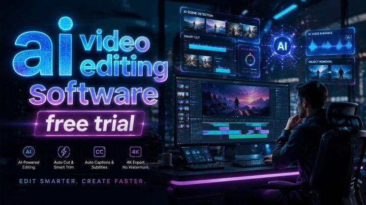 How Does AI Video Editing Software Free Trial Work in 2026?