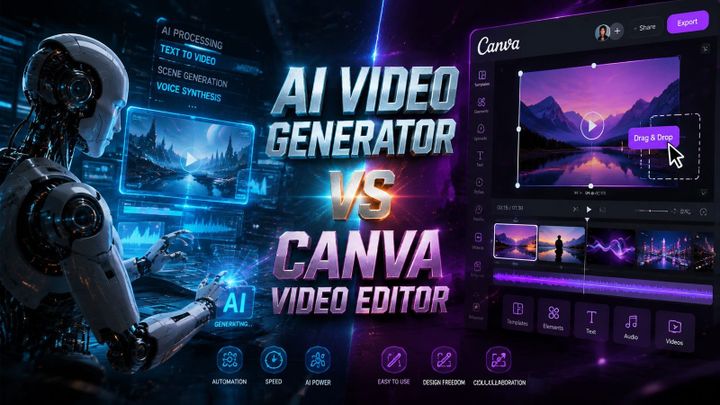 AI Video Generator vs Canva Video Editor: Which Suits Your 2026 Workflow?