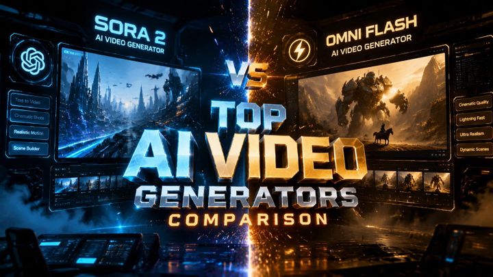 AI Video Generators Compared: Sora 2 vs Omni Flash 2026