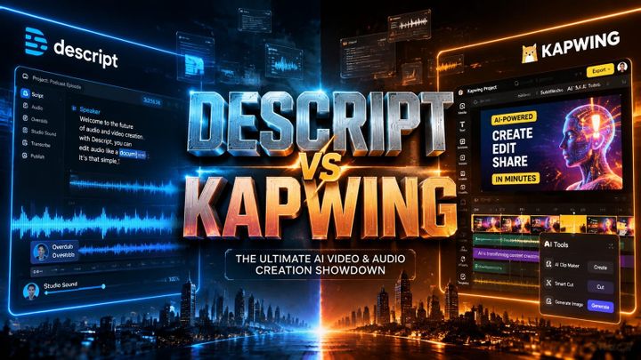 Descript vs Kapwing for AI Video Editing: Which Tool Wins in 2026?