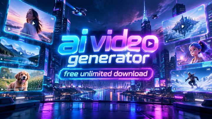Generador de videos con IA gratis y descarga ilimitada