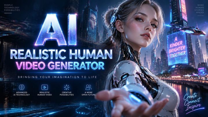 How Does AI Realistic Human Video Generator Work in 2026?