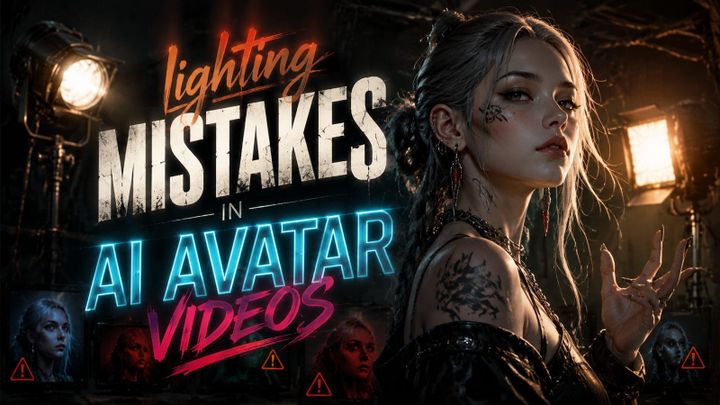 Why Lighting Mistakes Happen in AI Avatar Videos and How to Fix Them