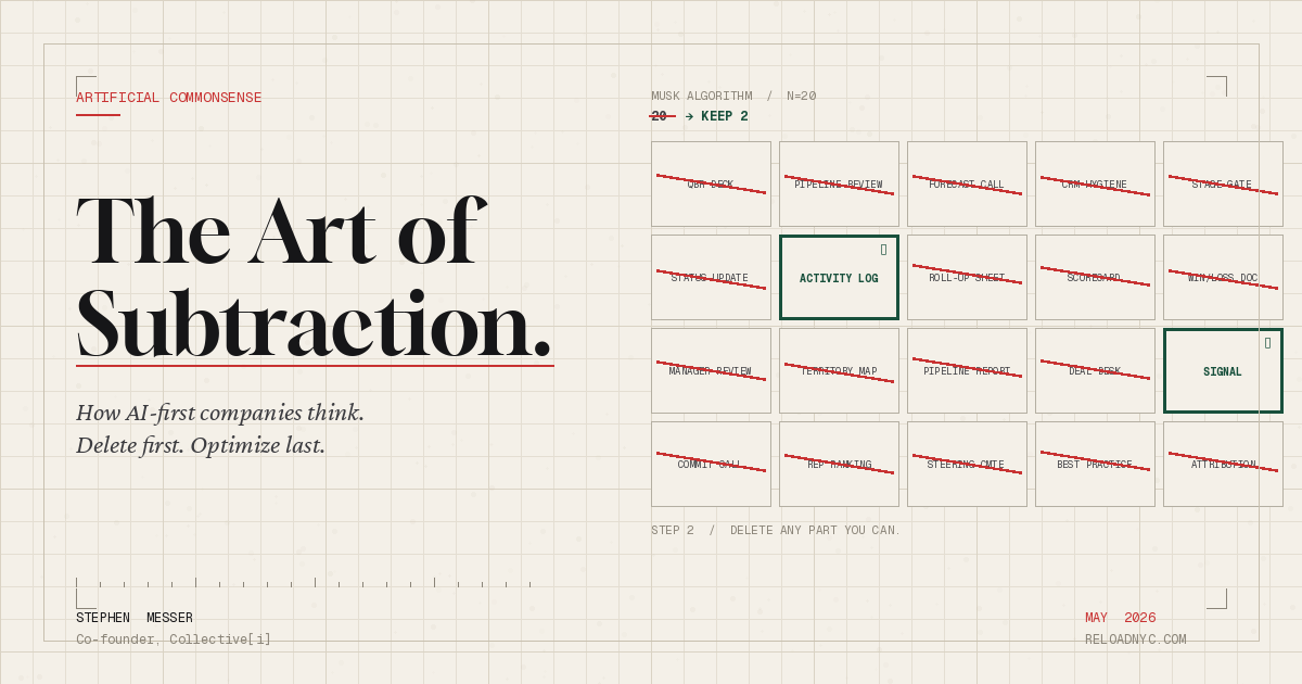 The Art of Subtraction