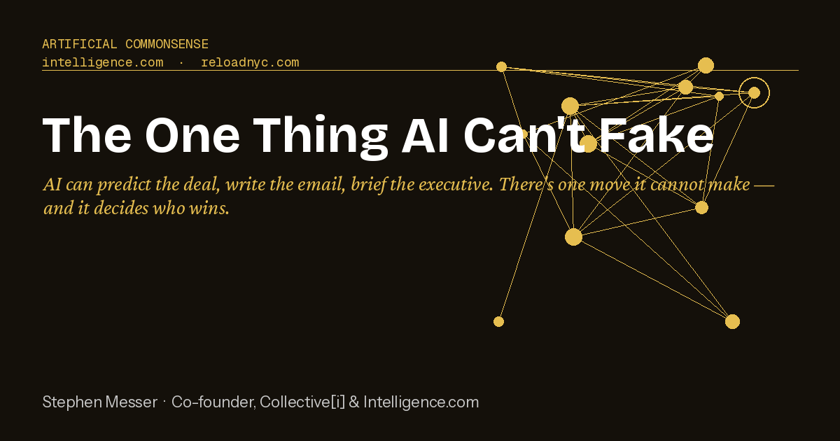 The One Thing AI Can’t Fake