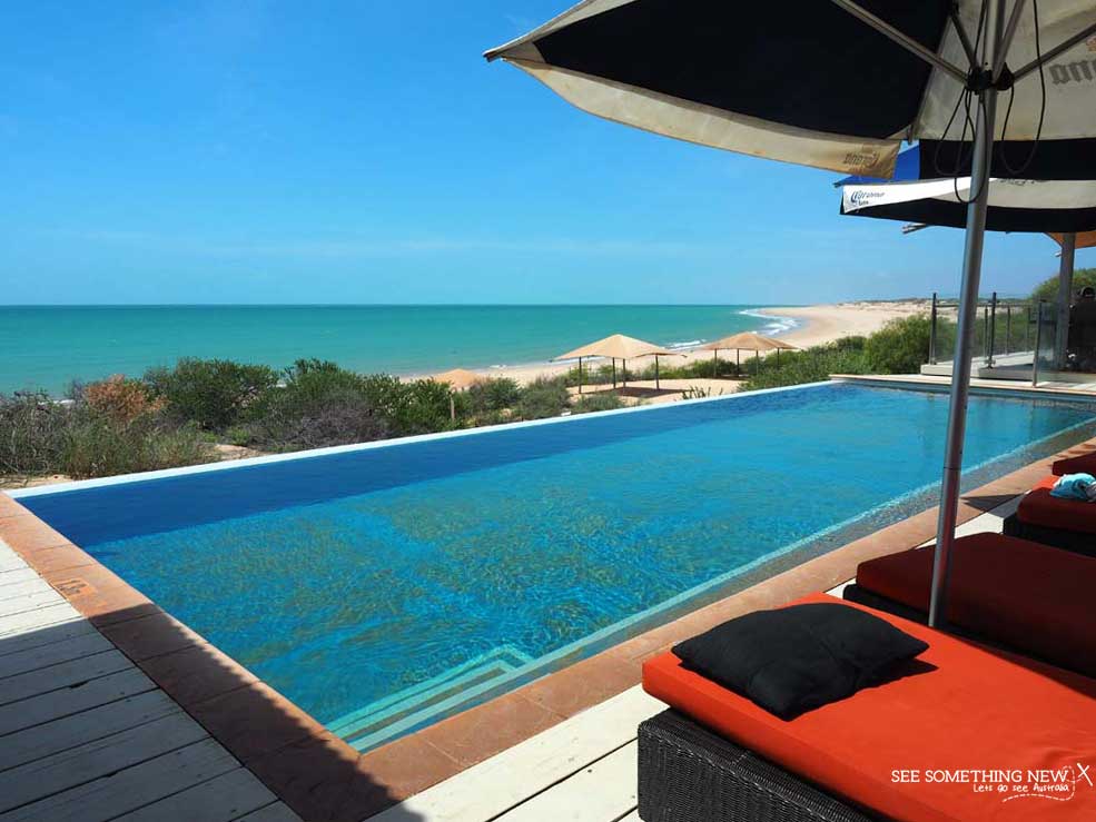 The view from the Infinity Pool at Eco Beach Resort