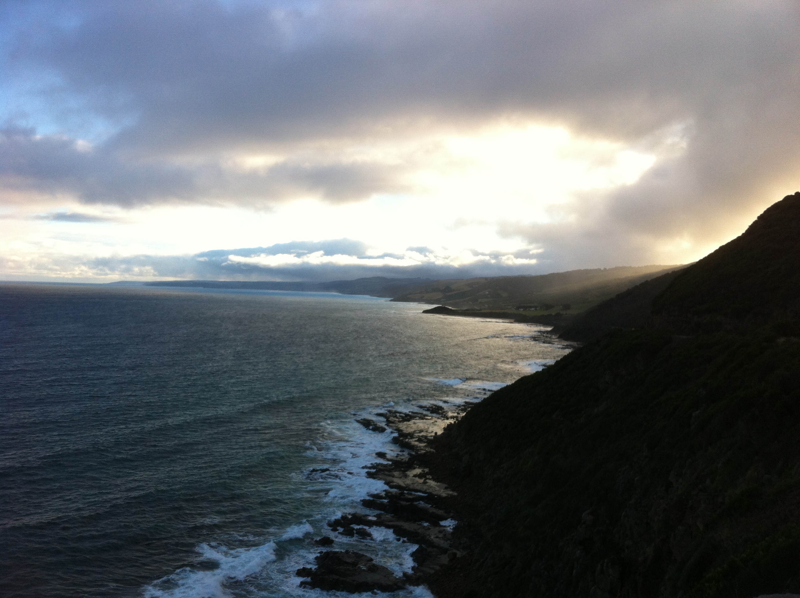 Looking along the Great Ocean Road as the sun sets on another magical day. Farewell one of the worlds best drives with this view firmly etched in your mind!