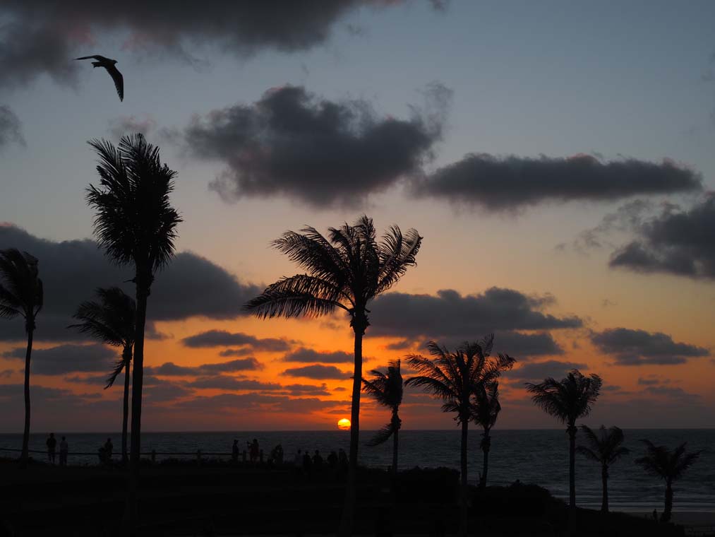 The view of the Sunset over Cable Beach from the Sunset Bar and Grill at Cable Beach Club Resort