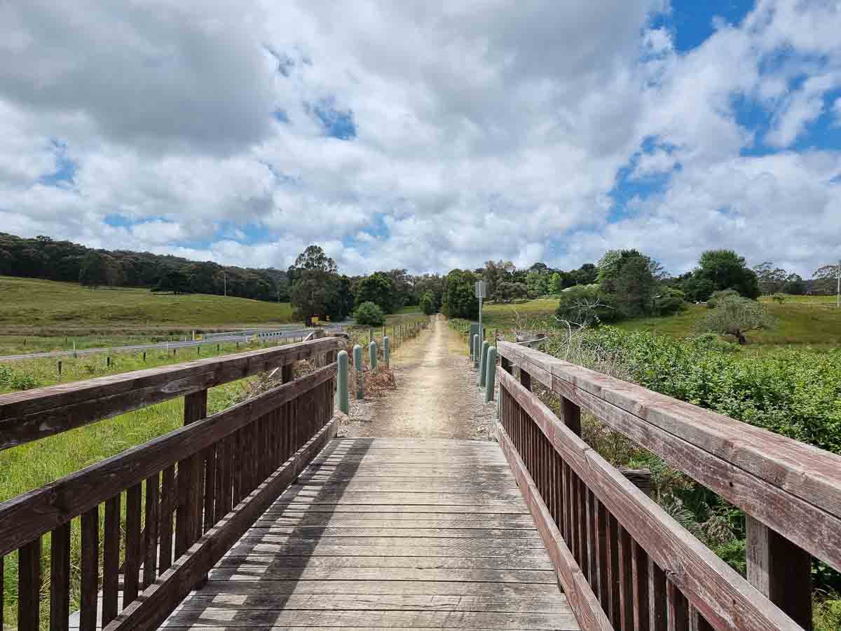 VIews on the tiger rail trail in Forrest 