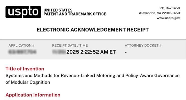 Systems and Methods for Revenue-Linked Metering and Policy-Aware Governance of Modular Cognition (AI$)