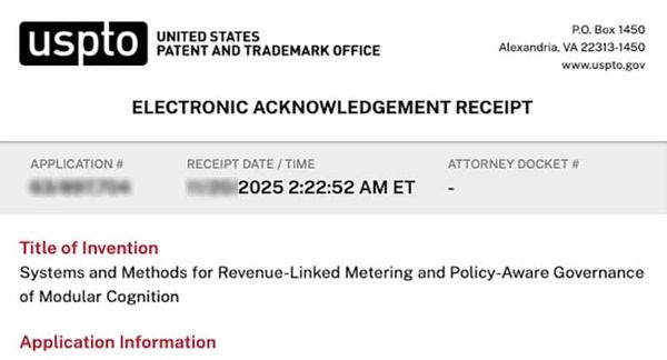 Systems and Methods for Revenue-Linked Metering and Policy-Aware Governance of Modular Cognition (AI$)