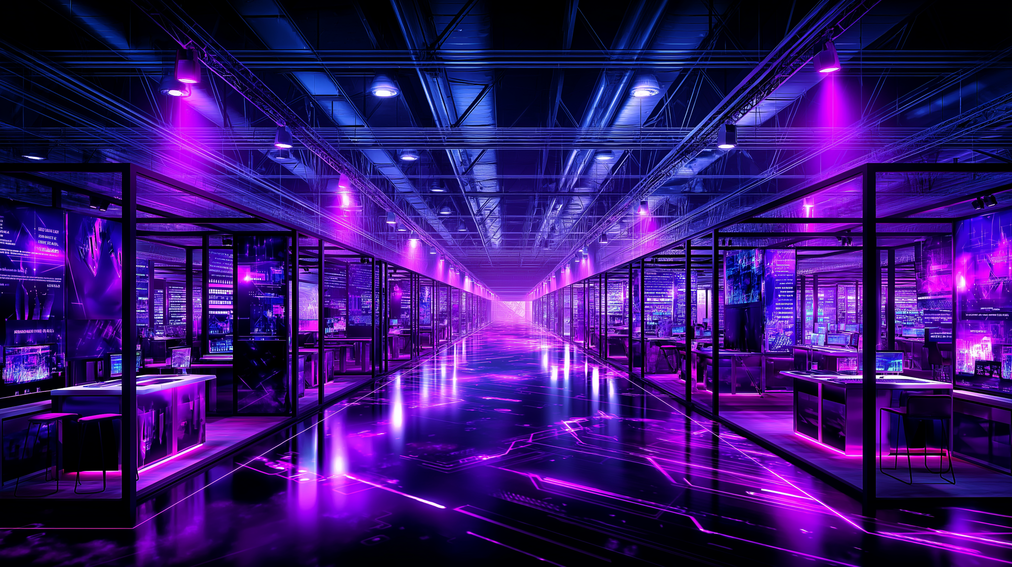 empty vendor booths at a global cyber security expo due to lack of focus on the market where the expo is held