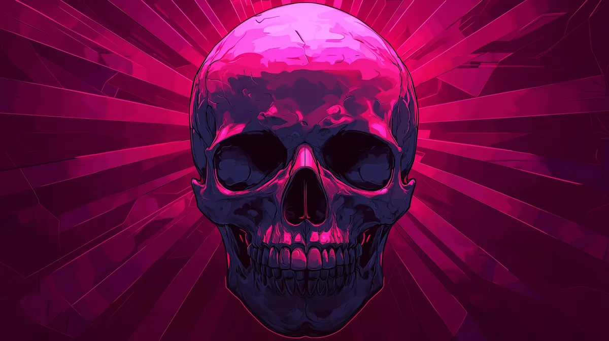 Ransomware skull