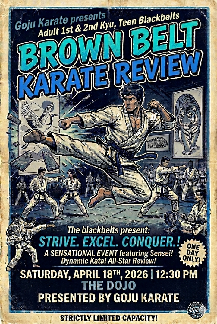 Advanced Brown Belt Review Class: Adults, Blackbelt Teens