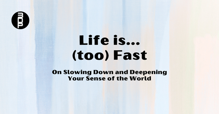 ⏩︎ Life is (Too) Fast