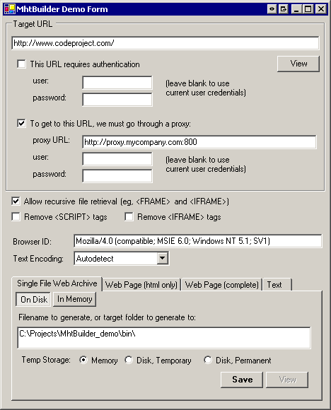 Building Mht Files from URLs revisited
