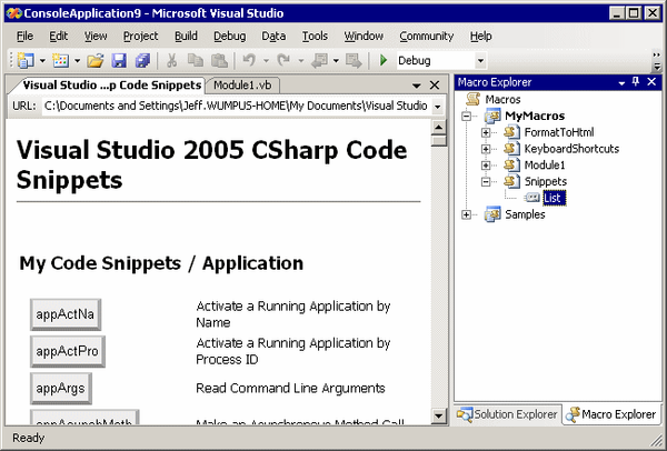 Snippet Enumeration Macro