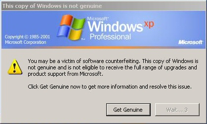 You may be a victim of software counterfeiting.
