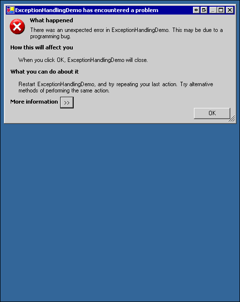 User-Friendly Exception Handling
