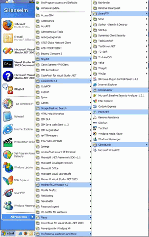 The Start Menu must be stopped