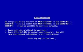 Windows 9x BSOD