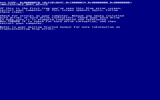 Windows 2000 BSOD