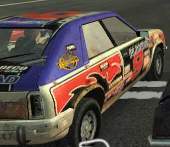 Flatout screenshot detail, standard filtering