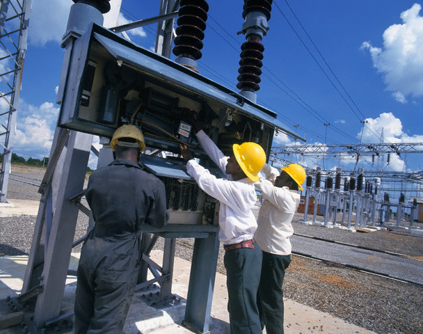 infrastructure, an electrical substation